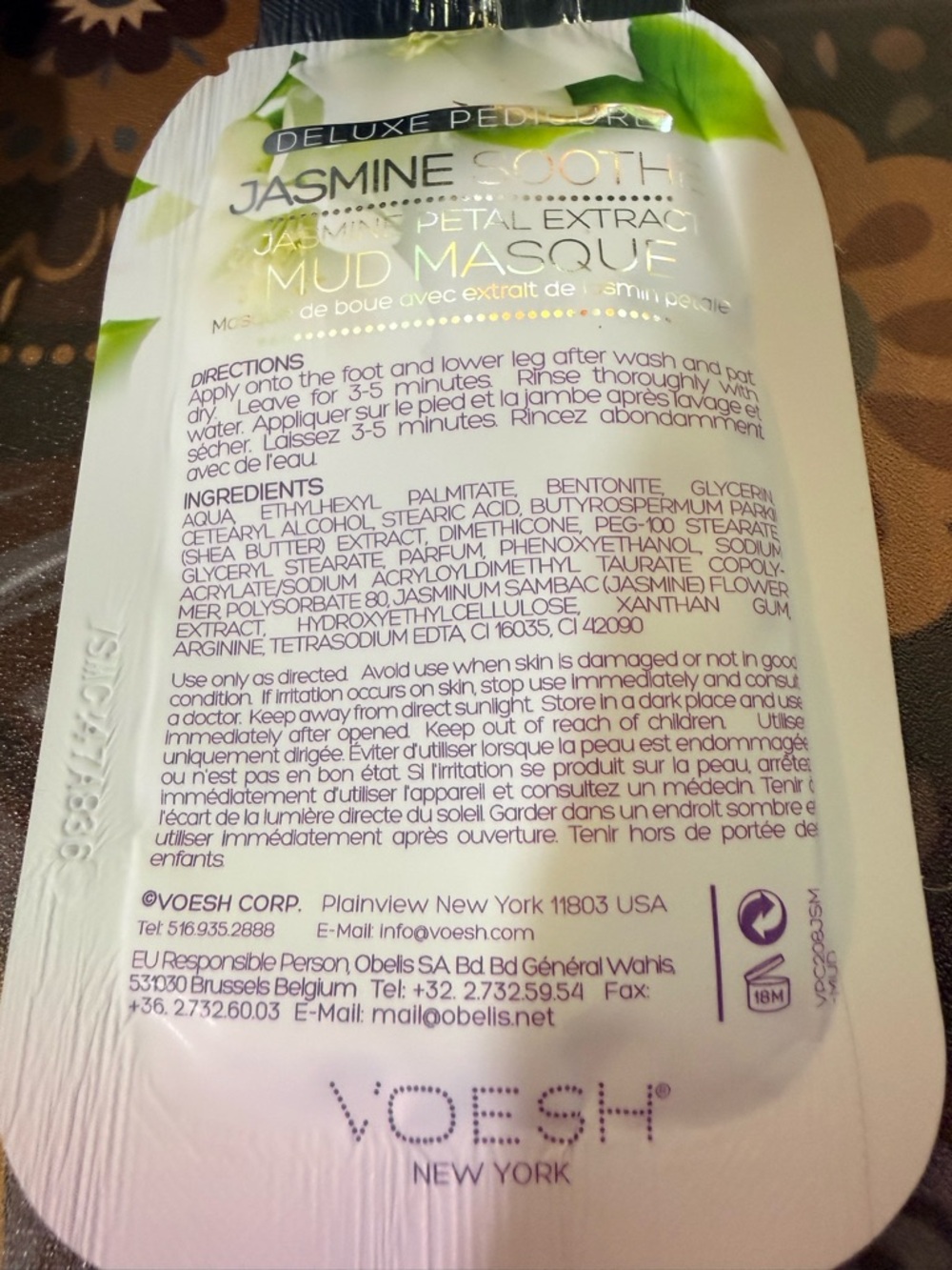 Voesh Jasmine Soothe Salt Soak Single-Use Pedicure Pack - Picture 4 of 5